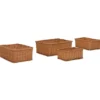 vidaXL - Stapelbare Mandenset - Bruin - Riet