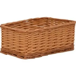 vidaXL - Stapelbare Mandenset - Bruin - Riet