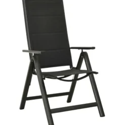 vidaXL - Stapelbare Stoel - Zwart - Aluminium - 2 stuks