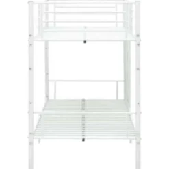 vidaXL - Stapelbed - Wit - metaal - 90x200 cm