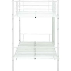 vidaXL - Stapelbed - Wit - metaal - 90x200 cm