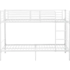 vidaXL - Stapelbed - Wit - metaal - 90x200 cm
