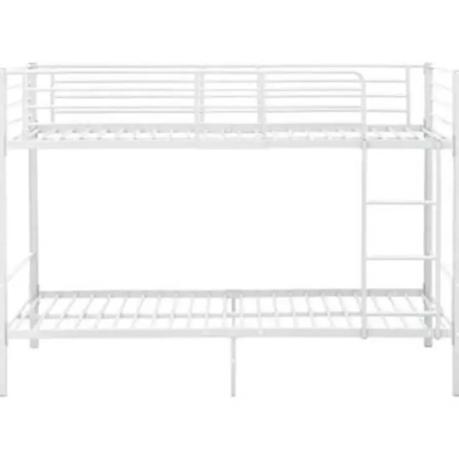 vidaXL - Stapelbed - Wit - metaal - 90x200 cm