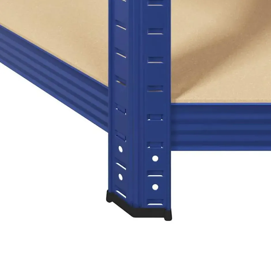 vidaXL - Stellingkast - Blauw - Staal