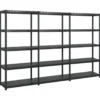 vidaXL - Stellingkast- Zwart - Kunststof