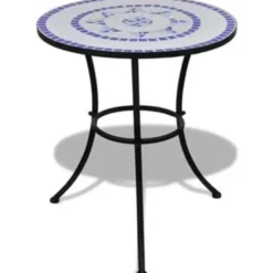vidaXL - Stoel - Blauw - Keramiek