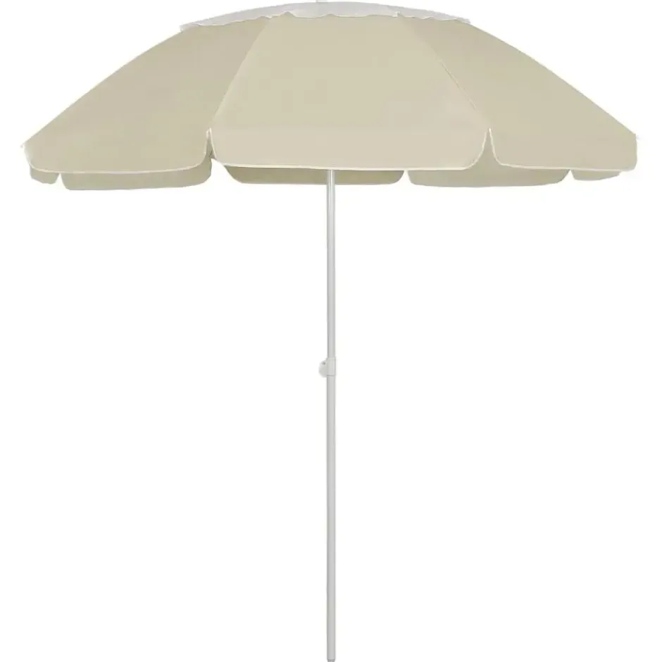 vidaXL - Strandparasol - Geel - Polyester