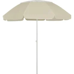 vidaXL - Strandparasol - Geel - Polyester