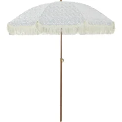 vidaXL - Strandparasol - Grijs - Polyester