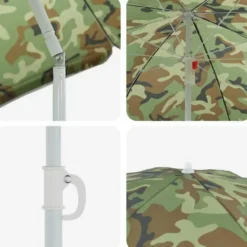 vidaXL - Strandparasol - Meerkleurig - Polyester