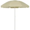vidaXL - Strandparasol - Wit - Polyester