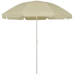 vidaXL - Strandparasol - Wit - Polyester