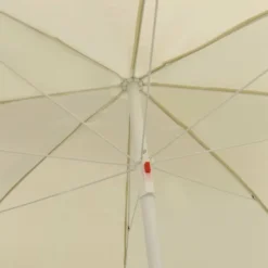 vidaXL - Strandparasol - Wit - Polyester