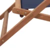 vidaXL - Strandstoel - Blauw - Stof