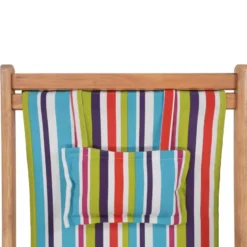 vidaXL - Strandstoel - Multikleur - Stof