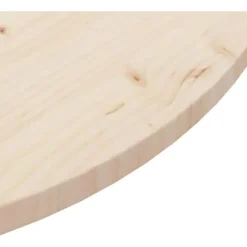 vidaXL - Tafelblad - Bruin - Grenenhout - Ø 90 x 2.5 cm