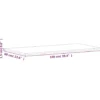 vidaXL - Tafelblad - Bruin - Hout - 100 x 60 x 1.5 cm