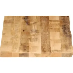 vidaXL - Tafelblad met natuurlijke rand - Bruin - Hout - 110 x 60 x 3.8 cm