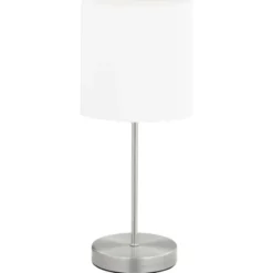 vidaXL - Tafellamp - Wit - Metaal - 2 stuks