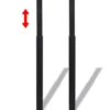 vidaXL - Tafelpoot - Zwart - IJzer - 4 stuks
