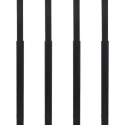 vidaXL - Tafelpoot - Zwart - IJzer - 4 stuks