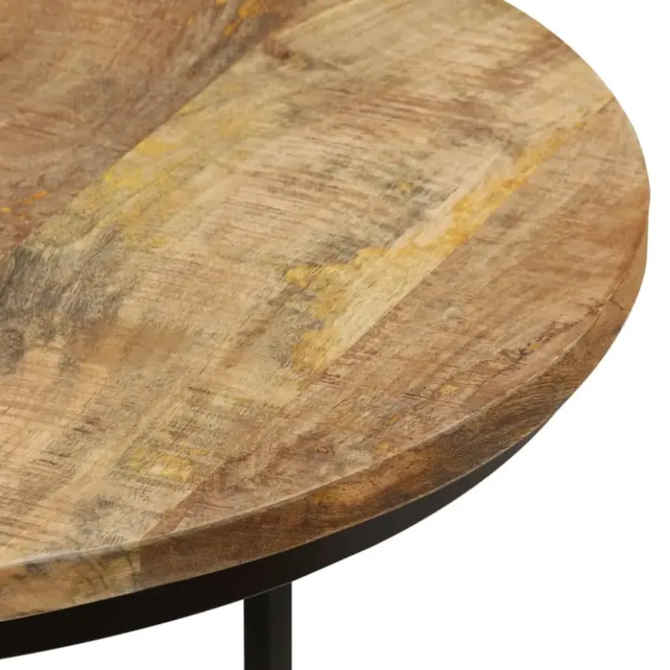 vidaXL - Tafeltje - Bruin - Hout - Ø 40 x 34 cm - 2 stuks