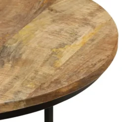 vidaXL - Tafeltje - Bruin - Hout - Ø 40 x 34 cm - 3 stuks