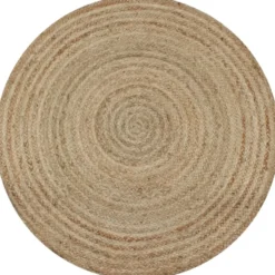 vidaXL - Tapijt - Beige - Jute - 150 cm