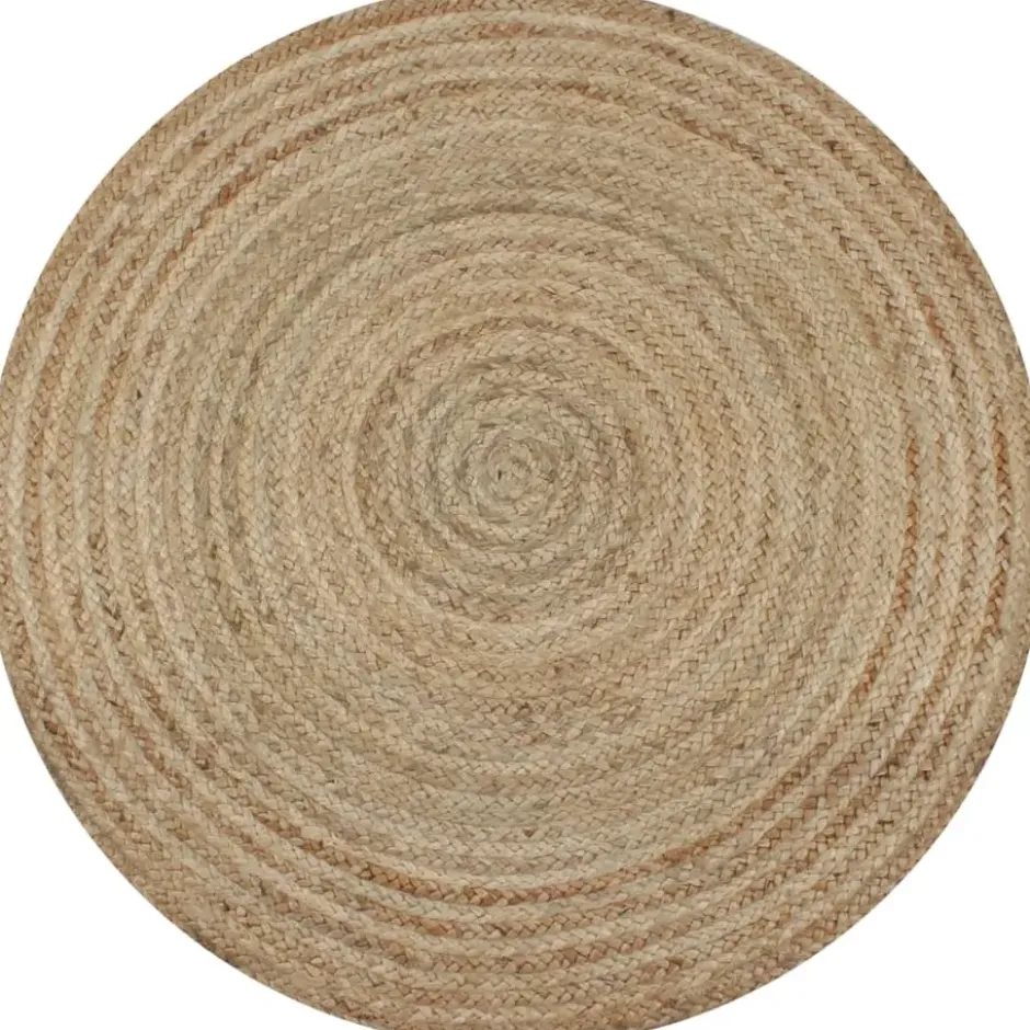 vidaXL - Tapijt - Beige - Jute - 150 cm