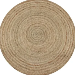 vidaXL - Tapijt - Beige - Jute - 120 cm