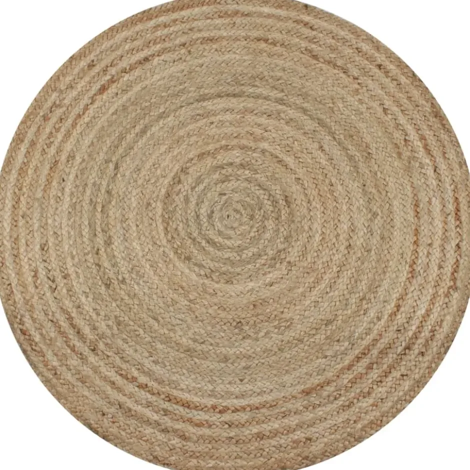 vidaXL - Tapijt - Beige - Jute - 120 cm