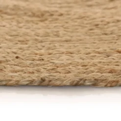 vidaXL - Tapijt - Beige - Jute - 120 cm
