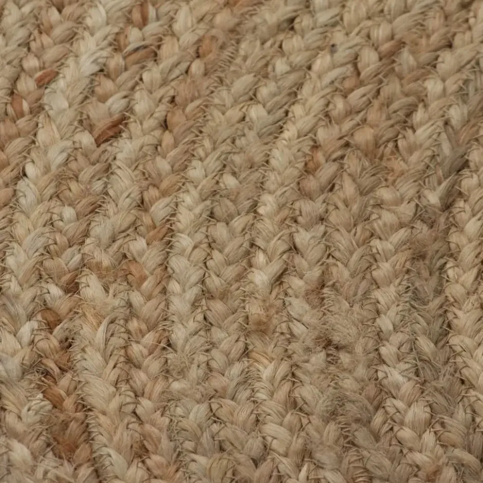 vidaXL - Tapijt - Beige - Jute - 120 cm