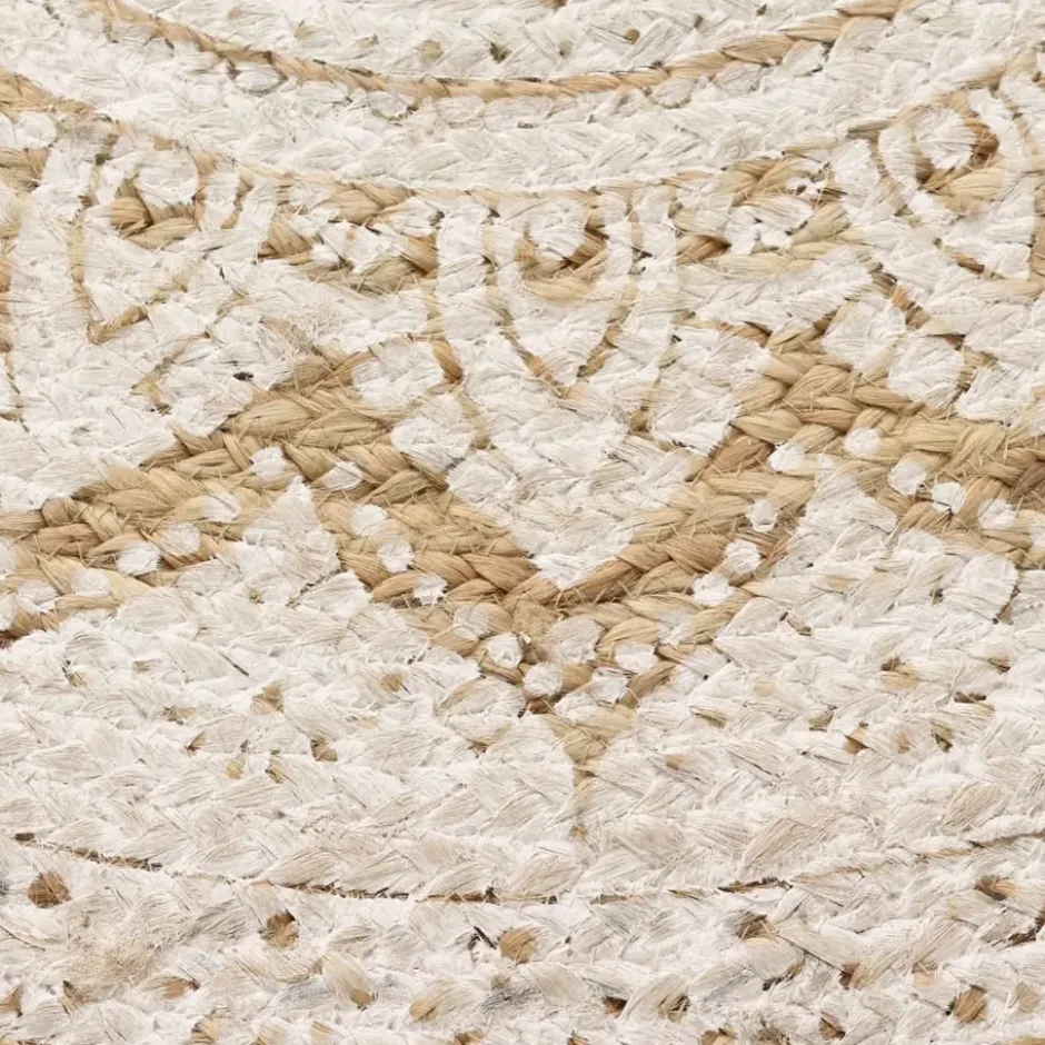 vidaXL - Tapijt - Beige - Jute - 150 cm