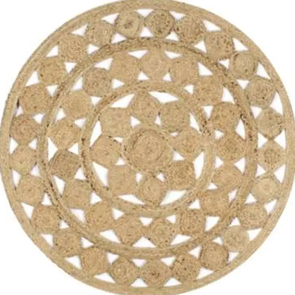 vidaXL - Tapijt - Bruin - Jute - 120 cm