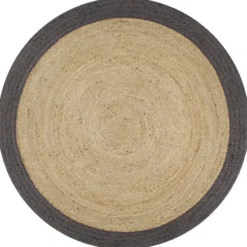 vidaXL - Tapijt - Grijs - Jute - 90 cm