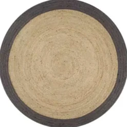 vidaXL - Tapijt - Grijs - Jute - 120 cm