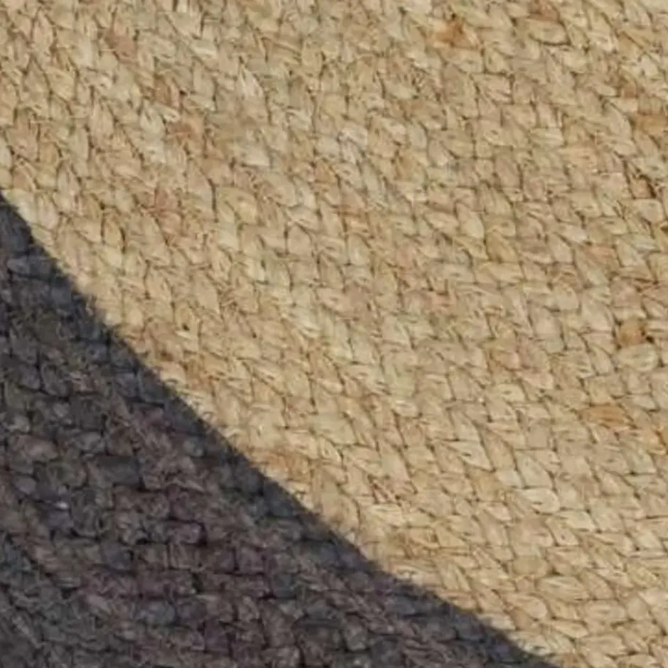 vidaXL - Tapijt - Grijs - Jute - 120 cm