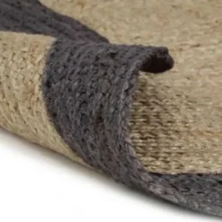 vidaXL - Tapijt - Grijs - Jute - 120 cm