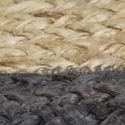 vidaXL - Tapijt - Grijs - Jute - 120 cm