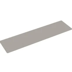 vidaXL - Tapijtloper - Platina - Stof - 80 x 300 cm