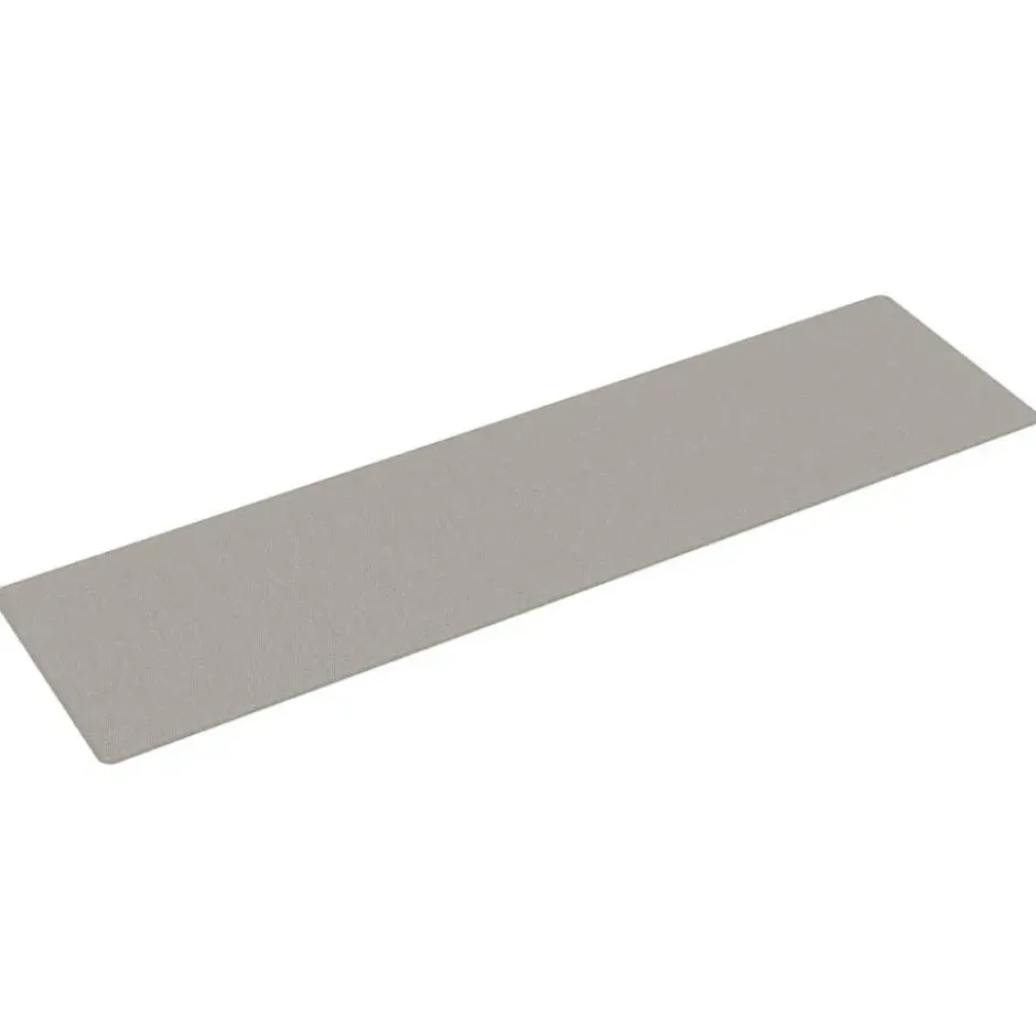 vidaXL - Tapijtloper - Platina - Stof - 80 x 300 cm