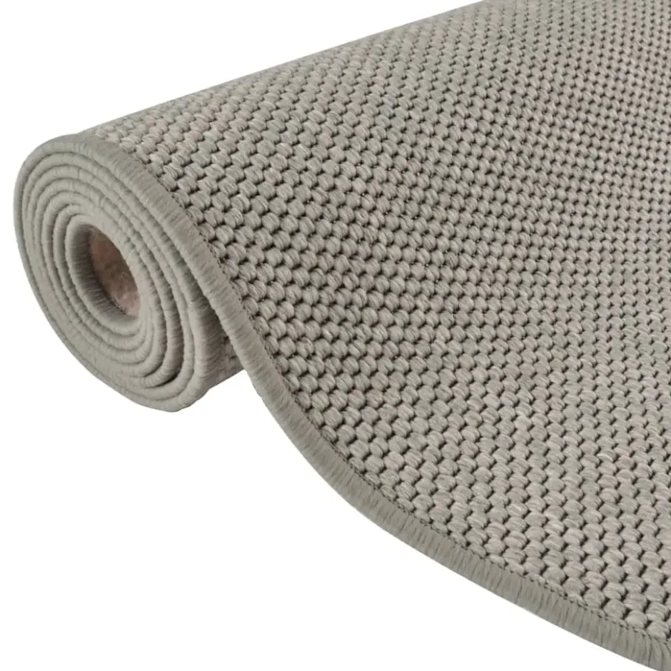 vidaXL - Tapijtloper - Zilver - Stof - 80 x 300 cm