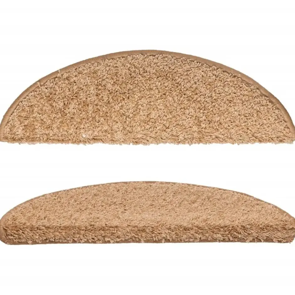 vidaXL - Tapijt Traptrede - Beige - Polypropyleen