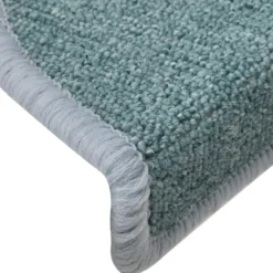 vidaXL - Tapijt Traptrede - Blauw - Polypropyleen