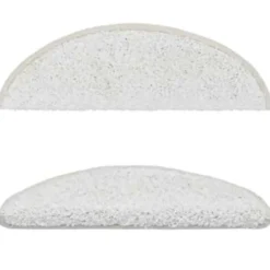 vidaXL - Tapijt Traptrede - Wit - Polypropyleen