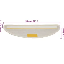 vidaXL - Tapijt Traptrede - Wit - Polypropyleen