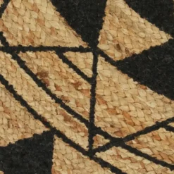 vidaXL - Tapijt - Zwart - Jute