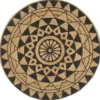vidaXL - Tapijt - Zwart - Jute