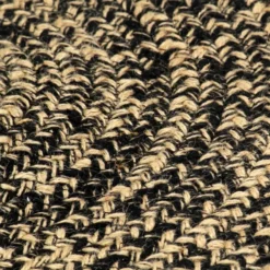vidaXL Tapijt – Zwart Jute – Natuurlijk Gevlochten Vloerkleed